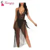 Fancyra Women Nightwear One Piece Lingerie Deep V Lace Bodysuit Nightgown Free Size