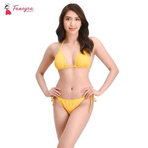 Fancyra Women Non Padded Lingerie Bikini Swimwear Bra Panty Set Free Size