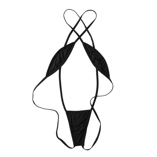 Fancyra Women One Piece Criss Cross Swimsuit Hot Monokini Swimwear Halter Lace Up Backless Cheeky Bikini Lingerie - Image 5