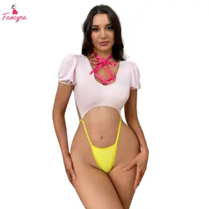 Fancyra Women One Piece Elegant Anime Cosplay Lingerie