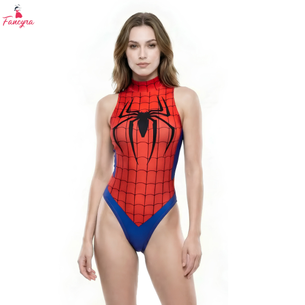 Fancyra Women One Piece High Waist Superhero Bodysuit Anime Cosplay Costume Lingerie - Image 2