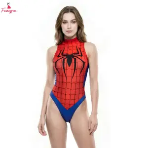 Fancyra Women One Piece High Waist Superhero Bodysuit Anime Cosplay Costume Lingerie
