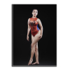 Fancyra Women One-Piece Sleeveless Spider Superhero Bodysuit Red & Blue Costume Roleplay Lingerie & Party Outfit