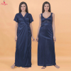 Fancyra Women Pack of 2 Elegant Satin Nighty with Robe Set