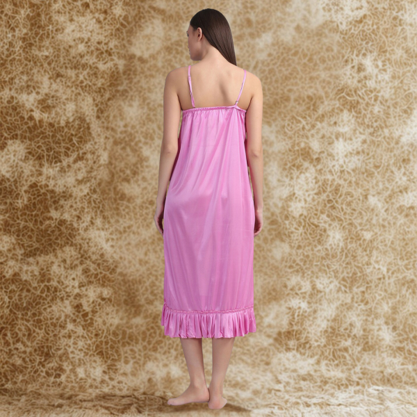 Fancyra Women Pack of 2 Full Length Solid Nighty with Robe Set - Image 5