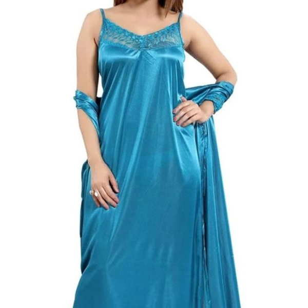 Fancyra Women Pack of 6 Maxi Nightwear Sleepwear Nighty Set - Image 2