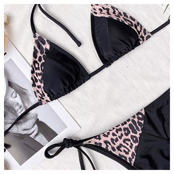 Fancyra Women Padded Animal Printed Lingerie Bra Panty Bikini Set Free Size - Image 2