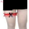 Fancyra Women Pair Of Red Lace Bow Leg Rings