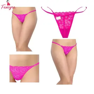 Fancyra Women Pink Soft Comfortable Adjustable G-String Panty Thong For Women