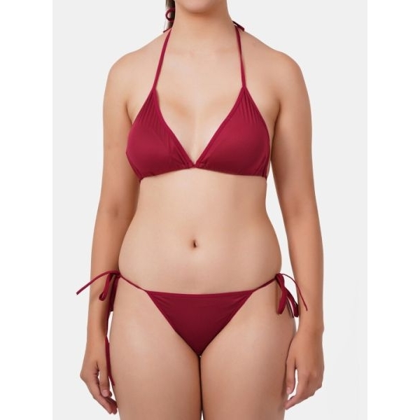 Fancyra Women Plain Soft Non Padded Bra Panty Lingerie Bikini Set Free Size - Image 4
