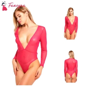 Fancyra Women Poly Cotton Plain Above Knee Babydoll Lingerie Free Size Pink Color