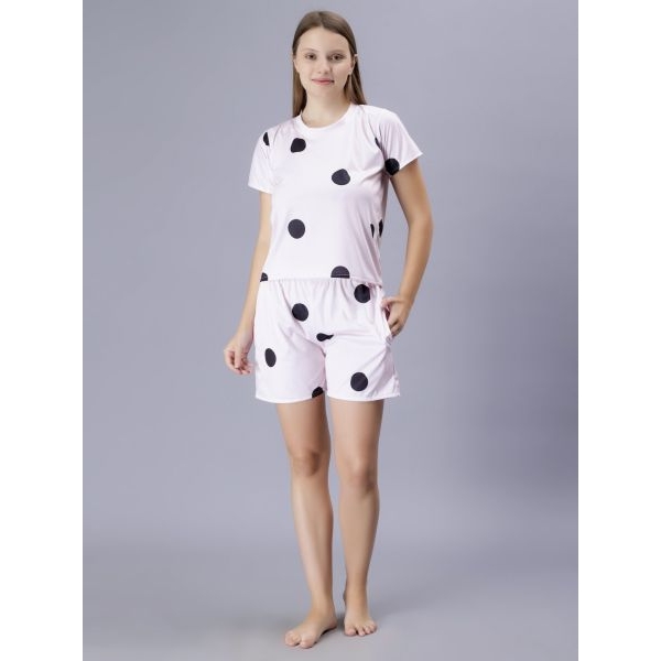 Fancyra Women Printed Short Sleeves Night suit Pajama Set - Image 2