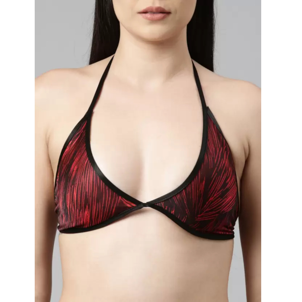 Fancyra Women Printed Sleepwear Nightwear Nighty with Robe Swimwear Bikini Set - Image 3