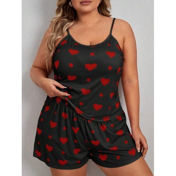 Fancyra Women Printed Top & Shorts Pajama Nightwear Set - Image 4