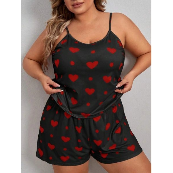 Fancyra Women Printed Top & Shorts Pajama Nightwear Set - Image 5
