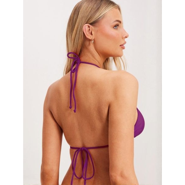 Fancyra Women Purple Non Padded Lingerie Bra Panty Bikini Set - Image 4