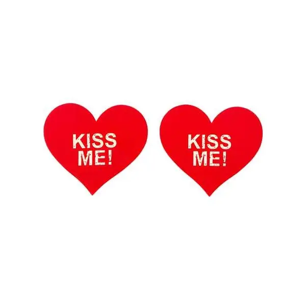 Fancyra Women Red Heart Shape Nipple Cover - Image 3