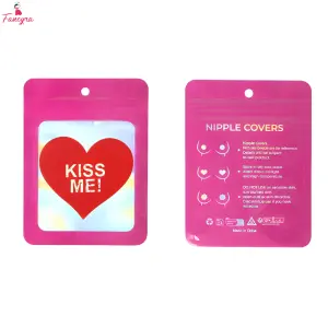 Fancyra Women Red Heart Shape Nipple Cover