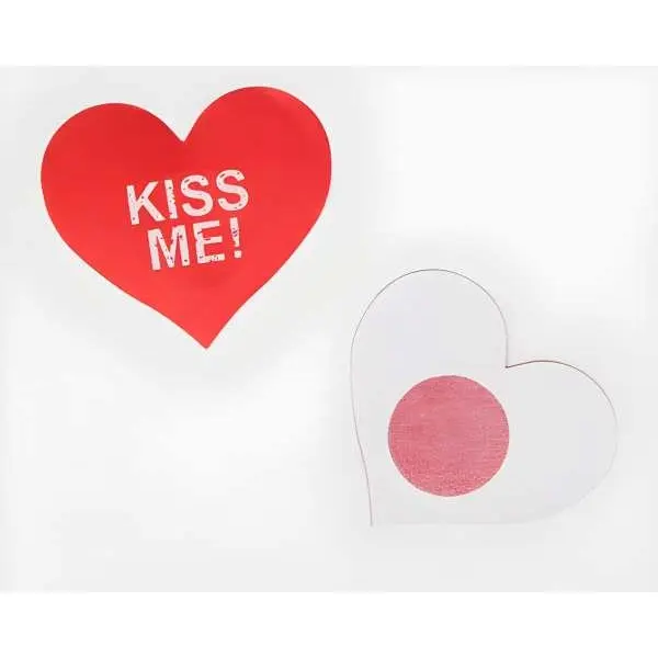 Fancyra Women Red Heart Shape Nipple Cover - Image 5
