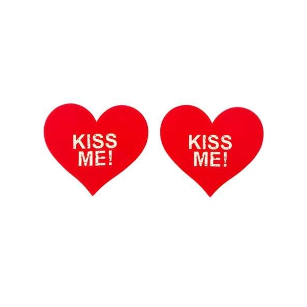 Fancyra Women Red Heart Stick On Nipple Covers - Image 4