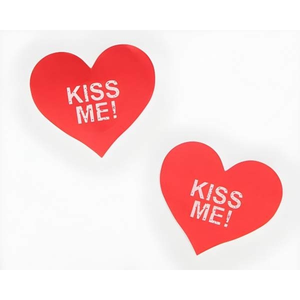 Fancyra Women Red Heart Stick On Nipple Covers - Image 5