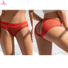 Fancyra Women Red Heart Thong Panty Open Back Design