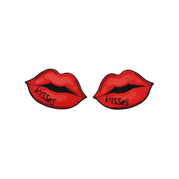 Fancyra Women Red Lip Shape Nipple Pasties Covers - Image 3