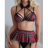 Pleated Mini Skirt Cosplay Intimate Apparel Costume