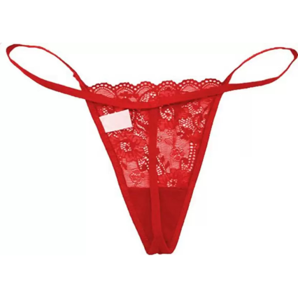 Fancyra Women Red Soft Comfortable Adjustable G-String Panty Thong For Women - Image 3