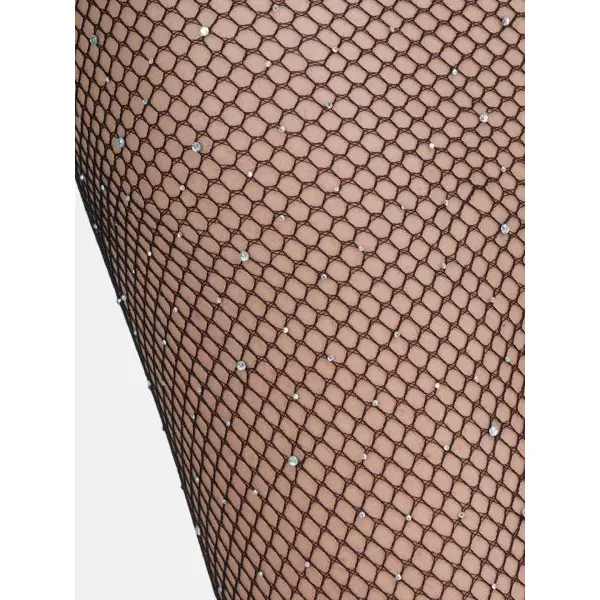 Fancyra Women Rhinestone Sheer Sparkled Pantyhose Stockings - Image 2