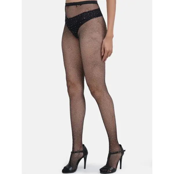 Fancyra Women Rhinestone Sheer Sparkled Pantyhose Stockings - Image 5