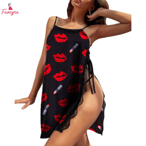 Fancyra Women Satin Blend Comfortable & Stylish Sleepwear Babydoll Lingerie