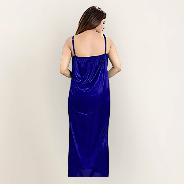 Fancyra Women Satin Solid 6 Piece Set Sleepwear Nightwear - Image 5