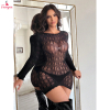 Fancyra Women See Through Hollow Out Fishnet Bodystocking Elegant Lingerie