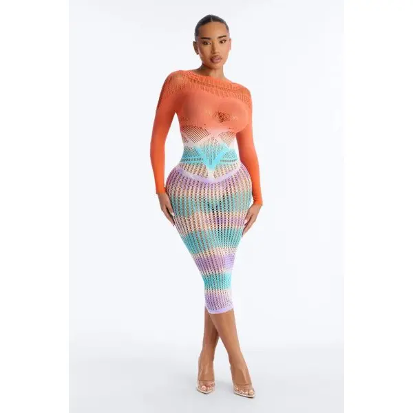 Fancyra Women See Through Hot Bodystocking Lingerie Bodycon Style Dress - Image 2