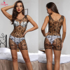 Fancyra Women See Through Mesh Bodysuit Stocking Lingerie