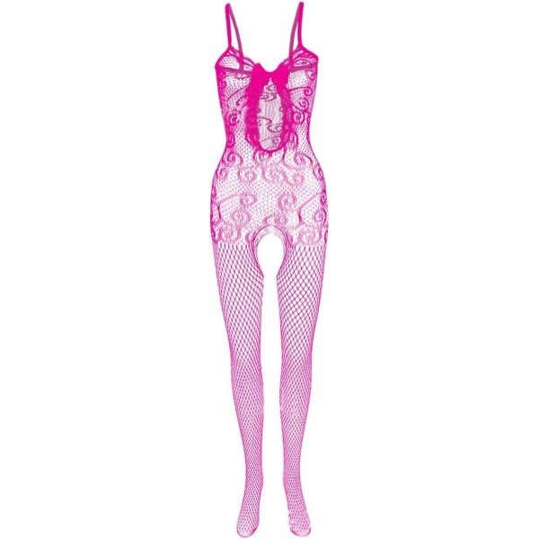 Fancyra Women See Through Mesh Lingerie Nightwear Sleepwear Body Stocking Bodysuit - Image 5