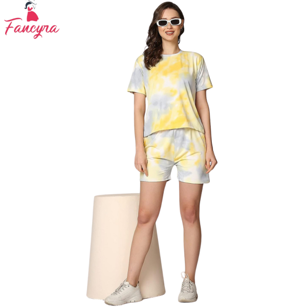 Fancyra Women Sexy Beautiful Pattern Pajama Sets Sleeveless Cami Set Sleepwear - Image 2
