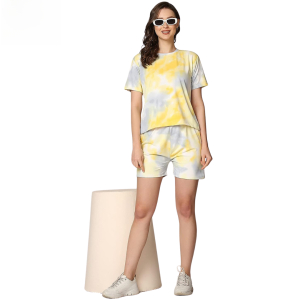 Fancyra Women Sexy Beautiful Pattern Pajama Sets Sleeveless Cami Set Sleepwear