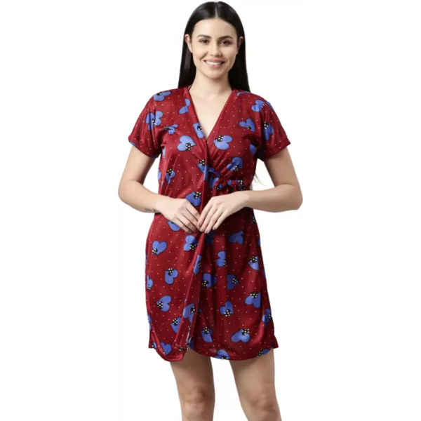 Fancyra Women Sleepwear Nightwear Nighty with Robe Swimwear Bikini Set - Image 4