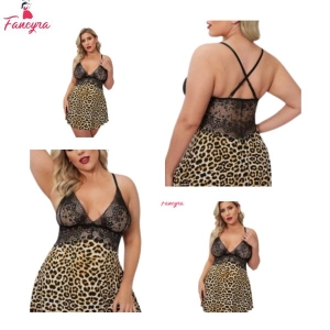 Fancyra Women Snap Crotch Lingerie V Neck Lace Maxi Midi Nighty Sleepwear