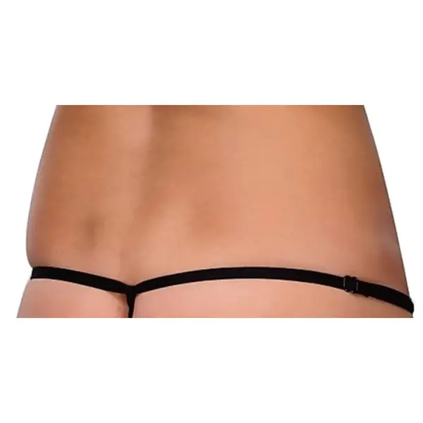 Fancyra Women Soft Comfortable Black Adjustable G-String Thong Panty For Women - Image 3