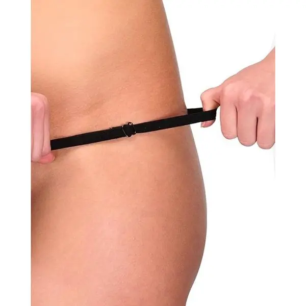 Fancyra Women Soft Comfortable Black Adjustable G-String Thong Panty For Women - Image 4