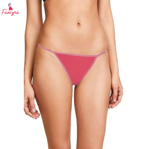 Fancyra Women Soft Comfortable Pink G-String Thong Panty