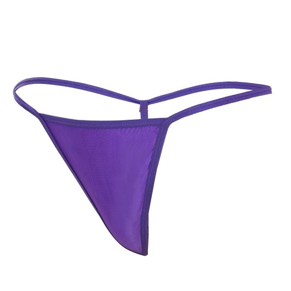 Fancyra Women Soft Comfortable Purple Adjustable G-String Thong Panty - Image 3