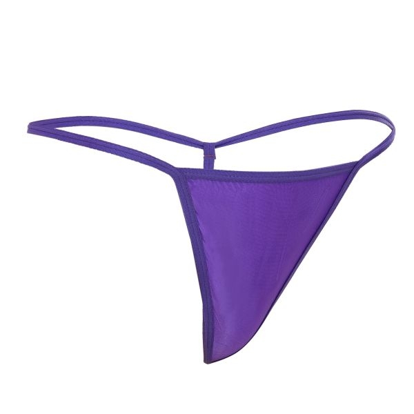 Fancyra Women Soft Comfortable Purple Adjustable G-String Thong Panty - Image 4