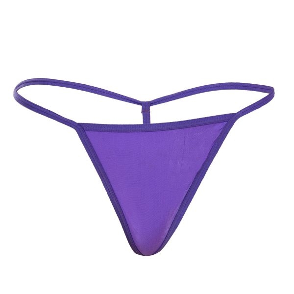 Fancyra Women Soft Comfortable Purple Adjustable G-String Thong Panty - Image 5