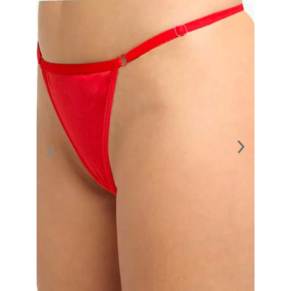 Fancyra Women Soft Comfortable Red Adjustable G-String Thong Panty For Women - Image 4