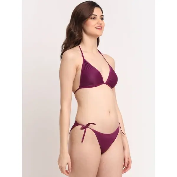 Fancyra Women Soft Non Padded Bra Panty Lingerie Swimwear Bikini Set Free Size - Image 4