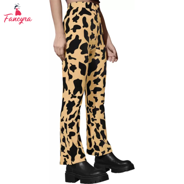 Fancyra Women Solid Casual Printed Stretchable Track Pant Trouser - Image 2